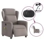 Sillón reclinable de masaje eléctrico tela gris taupe by , Armchairs - Ref: Foro24-3303131, Price: 255,52 €, Discount: %