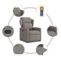 Sillón reclinable de masaje eléctrico tela gris taupe by , Armchairs - Ref: Foro24-3303131, Price: 255,52 €, Discount: %