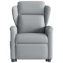 Sillón de masaje reclinable de pie de tela gris claro by , Armchairs - Ref: Foro24-3303144, Price: 288,33 €, Discount: %