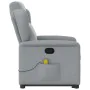 Sillón de masaje reclinable de pie de tela gris claro by , Armchairs - Ref: Foro24-3303144, Price: 288,33 €, Discount: %