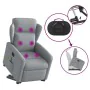 Sillón de masaje reclinable de pie de tela gris claro by , Armchairs - Ref: Foro24-3303144, Price: 288,33 €, Discount: %
