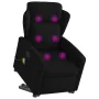 Sillón reclinable de masaje elevable tela negro de , Sillones - Ref: Foro24-3303146, Precio: 288,33 €, Descuento: %