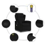 Sillón reclinable de masaje elevable tela negro de , Sillones - Ref: Foro24-3303146, Precio: 288,33 €, Descuento: %