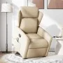 Silla de masaje reclinable de pie de tela color crema by , Armchairs - Ref: Foro24-3303152, Price: 304,93 €, Discount: %