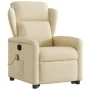 Silla de masaje reclinable de pie de tela color crema by , Armchairs - Ref: Foro24-3303152, Price: 304,93 €, Discount: %
