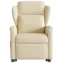 Silla de masaje reclinable de pie de tela color crema by , Armchairs - Ref: Foro24-3303152, Price: 304,93 €, Discount: %