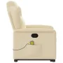 Silla de masaje reclinable de pie de tela color crema by , Armchairs - Ref: Foro24-3303152, Price: 304,93 €, Discount: %