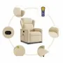 Silla de masaje reclinable de pie de tela color crema by , Armchairs - Ref: Foro24-3303152, Price: 304,93 €, Discount: %