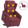 Sillón de masaje eléctrico reclinable elevable tela rojo tinto von , Sessel - Ref: Foro24-3303167, Preis: 336,56 €, Rabatt: %