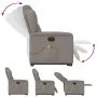 Sillón de masaje eléctrico reclinable elevable tela taupé by , Armchairs - Ref: Foro24-3303171, Price: 339,09 €, Discount: %