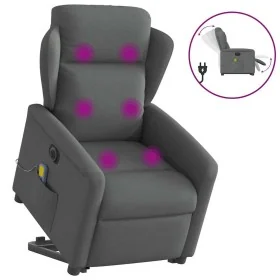 Sillón de masaje eléctrico reclinable elevable tela gris oscuro von , Sessel - Ref: Foro24-3303165, Preis: 340,28 €, Rabatt: %