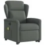 Sillón de masaje eléctrico reclinable elevable tela gris oscuro by , Armchairs - Ref: Foro24-3303165, Price: 340,14 €, Discou...