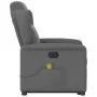 Sillón de masaje eléctrico reclinable elevable tela gris oscuro by , Armchairs - Ref: Foro24-3303165, Price: 340,14 €, Discou...
