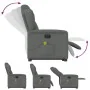 Sillón de masaje eléctrico reclinable elevable tela gris oscuro by , Armchairs - Ref: Foro24-3303165, Price: 340,14 €, Discou...