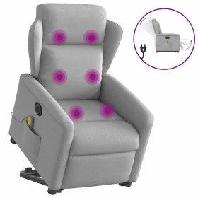 Sillón de masaje eléctrico reclinable elevable tela gris nube de , Sillones - Ref: Foro24-3303173, Precio: 340,52 €, Descuent...