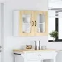 Armario pared cocina puerta de cristal Kalmar roble sonoma by , Kitchen cabinets - Ref: Foro24-853610, Price: 83,97 €, Discou...