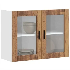 Armario de pared para cocina puerta cristal Porto madera vieja von , Küchenschränke - Ref: Foro24-854095, Preis: 85,83 €, Rab...