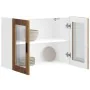 Armario de pared para cocina puerta cristal Porto madera vieja by , Kitchen cabinets - Ref: Foro24-854095, Price: 85,83 €, Di...