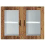 Armario de pared para cocina puerta cristal Porto madera vieja by , Kitchen cabinets - Ref: Foro24-854095, Price: 85,83 €, Di...