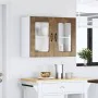 Armario pared cocina puerta de cristal Kalmar roble ahumado by , Kitchen cabinets - Ref: Foro24-853612, Price: 88,71 €, Disco...