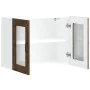 Armario pared cocina puerta de cristal Kalmar roble ahumado by , Kitchen cabinets - Ref: Foro24-853612, Price: 88,71 €, Disco...