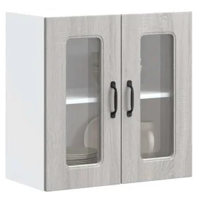 Armario pared cocina puerta de cristal Kalmar sonoma gris von , Küchenschränke - Ref: Foro24-853673, Preis: 70,93 €, Rabatt: %