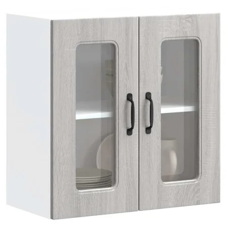 Armario pared cocina puerta de cristal Kalmar sonoma gris von , Küchenschränke - Ref: Foro24-853673, Preis: 70,82 €, Rabatt: %