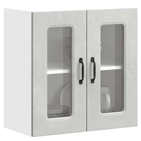 Armario pared cocina puerta de cristal Kalmar gris hormigón by , Kitchen cabinets - Ref: Foro24-853671, Price: 63,07 €, Disco...