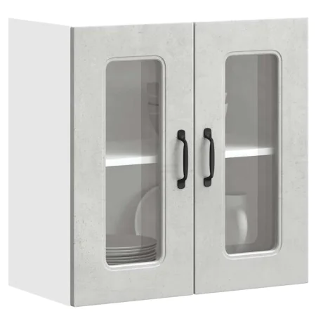 Armario pared cocina puerta de cristal Kalmar gris hormigón von , Küchenschränke - Ref: Foro24-853671, Preis: 62,97 €, Rabatt: %
