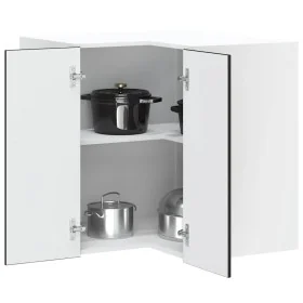 Mueble de cocina esquina pared Lucca madera ingeniería negra by , Kitchen cabinets - Ref: Foro24-853858, Price: 83,50 €, Disc...
