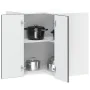 Mueble de cocina esquina pared Lucca madera ingeniería negra de , Armarios de cocina - Ref: Foro24-853858, Precio: 83,50 €, D...