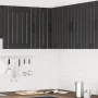 Mueble de cocina esquina pared Lucca madera ingeniería negra de , Armarios de cocina - Ref: Foro24-853858, Precio: 83,50 €, D...