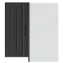 Mueble de cocina esquina pared Lucca madera ingeniería negra de , Armarios de cocina - Ref: Foro24-853858, Precio: 83,50 €, D...