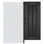 Mueble de cocina esquina pared Lucca madera ingeniería negra de , Armarios de cocina - Ref: Foro24-853858, Precio: 83,50 €, D...