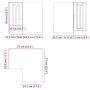 Mueble de cocina esquina pared Lucca madera ingeniería negra de , Armarios de cocina - Ref: Foro24-853858, Precio: 83,50 €, D...