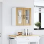 Armario pared cocina puerta de cristal Lucca roble artesanal by , Kitchen cabinets - Ref: Foro24-853916, Price: 68,01 €, Disc...