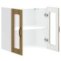 Armario pared cocina puerta de cristal Lucca roble artesanal by , Kitchen cabinets - Ref: Foro24-853916, Price: 68,01 €, Disc...