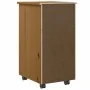 Cajonera con ruedas MOSS madera maciza pino marrón miel by , Lockers and storage cabinets - Ref: Foro24-4015793, Price: 78,08...