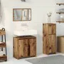 Juego de muebles de baño 3 piezas madera ingeniería envejecida by , Bathroom furniture - Ref: Foro24-3328563, Price: 118,87 €...