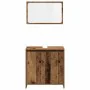 Juego de muebles de baño 3 piezas madera ingeniería envejecida by , Bathroom furniture - Ref: Foro24-3328563, Price: 118,87 €...