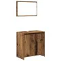 Juego de muebles de baño 3 piezas madera ingeniería envejecida by , Bathroom furniture - Ref: Foro24-3328563, Price: 118,87 €...