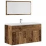 Juego de muebles de baño 4 piezas madera ingeniería envejecida von , Badezimmermöbel - Ref: Foro24-3328589, Preis: 187,36 €, ...