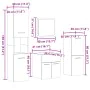 Juego muebles de baño 4 pzas madera contrachapada gris hormigón by , Bathroom furniture - Ref: Foro24-3324864, Price: 127,05 ...