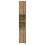 Juego de muebles baño 4 piezas madera ingeniería roble artisan by , Bathroom furniture - Ref: Foro24-3328556, Price: 209,64 €...