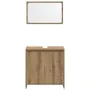 Juego de muebles baño 4 piezas madera ingeniería roble artisan by , Bathroom furniture - Ref: Foro24-3328556, Price: 209,64 €...