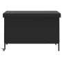 Caja almacenaje jardín ruedas ratán sintético negro 110x55x73cm von , Aufbewahrungsboxen für den Außenbereich - Ref: Foro24-4...
