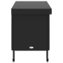 Caja almacenaje jardín ruedas ratán sintético negro 110x55x73cm von , Aufbewahrungsboxen für den Außenbereich - Ref: Foro24-4...