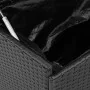 Caja almacenaje jardín ruedas ratán sintético negro 110x55x73cm von , Aufbewahrungsboxen für den Außenbereich - Ref: Foro24-4...