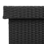 Caja almacenaje jardín ruedas ratán sintético negro 110x55x73cm von , Aufbewahrungsboxen für den Außenbereich - Ref: Foro24-4...