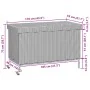 Caja almacenaje jardín ruedas ratán sintético negro 110x55x73cm von , Aufbewahrungsboxen für den Außenbereich - Ref: Foro24-4...